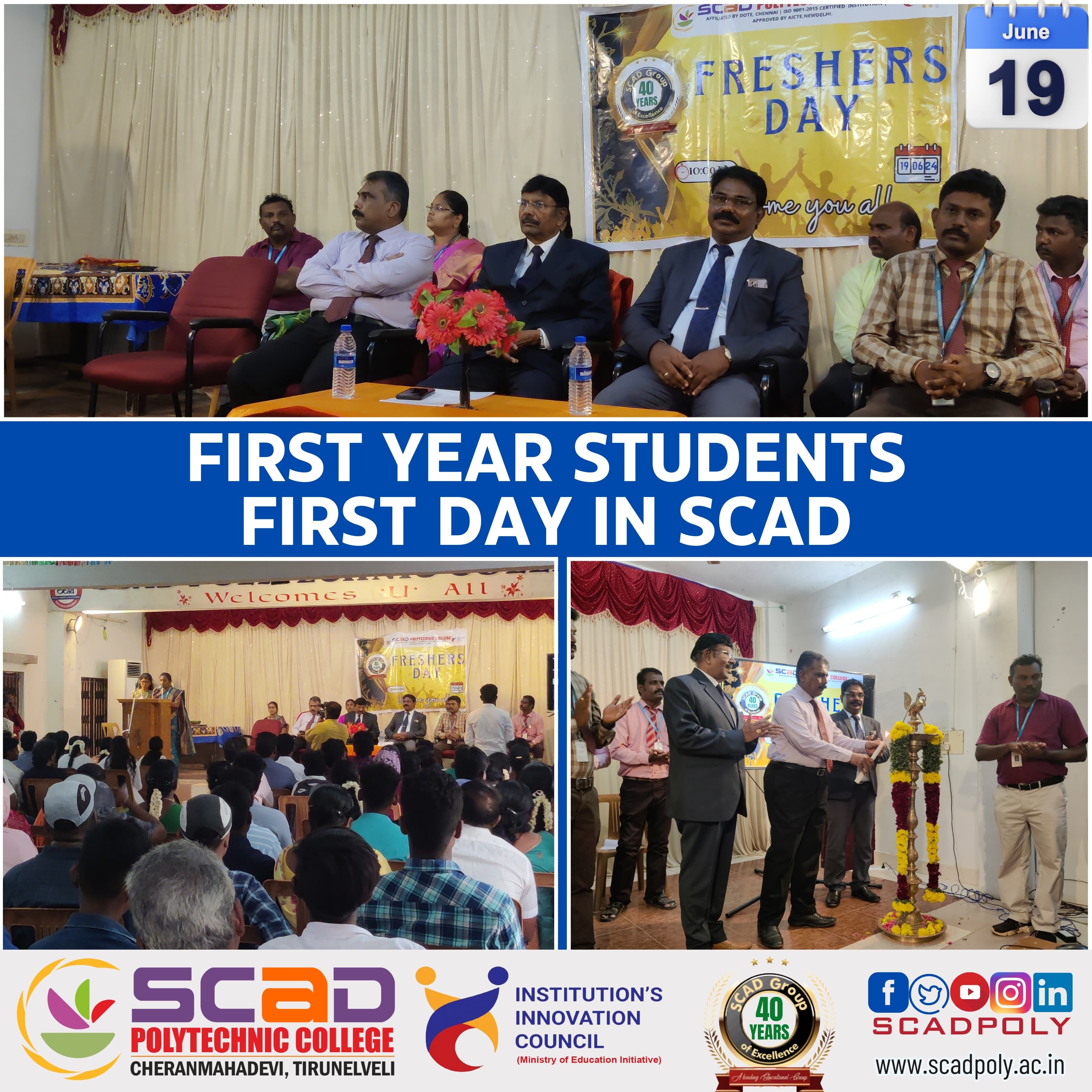 Freshers day | News & Events | SCAD POLYTECHNIC COLLEGE, Tirunelveli